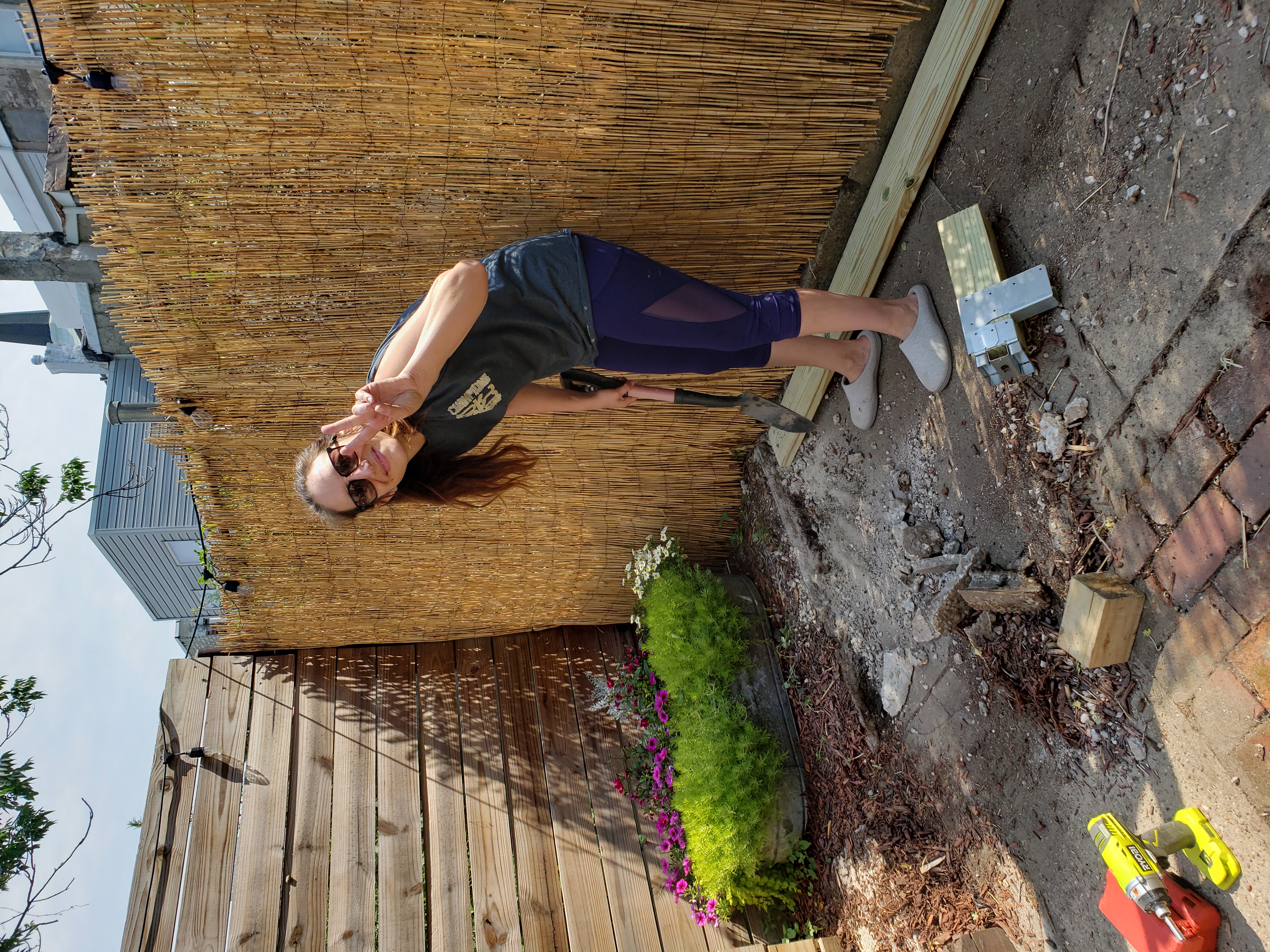 Adding the internal joists and blocking to the deck frame