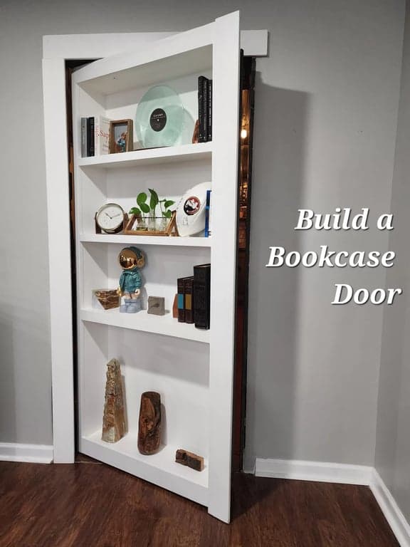 DIY Hidden Bookcase Door Build