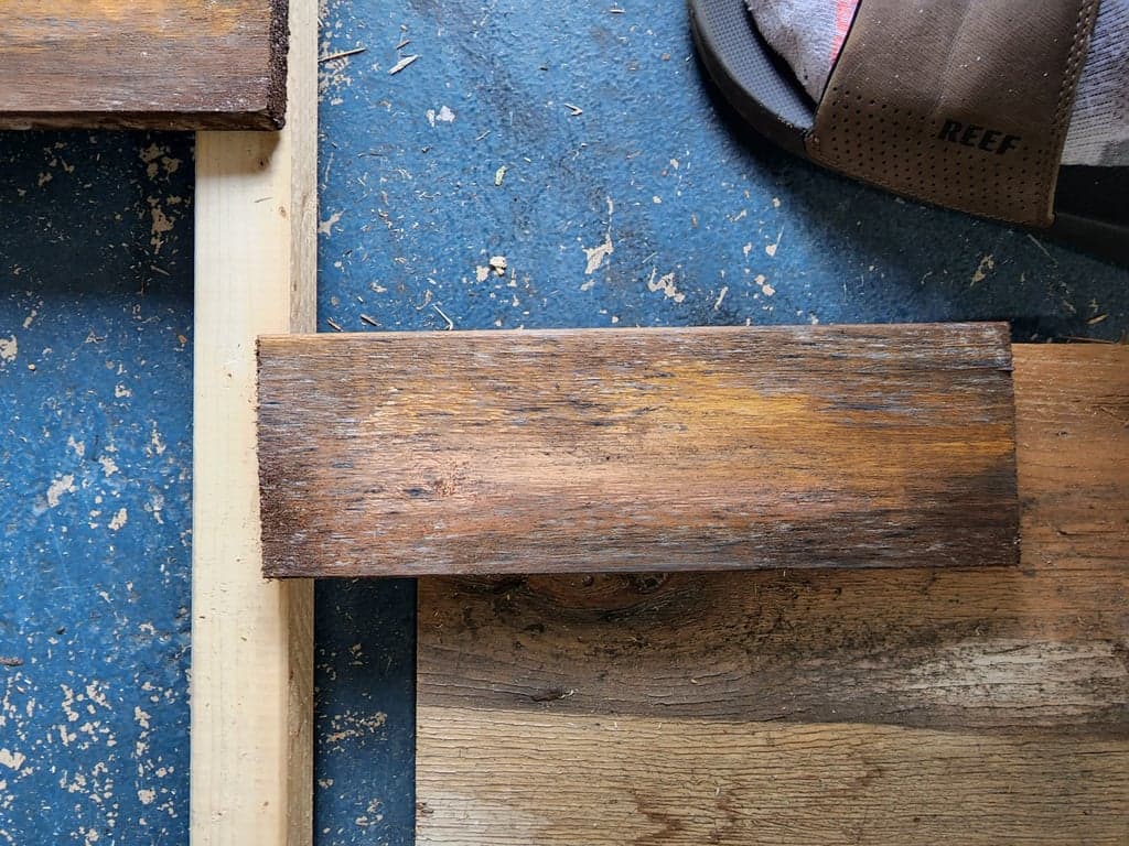 Pine wood with DIY weathered look finish