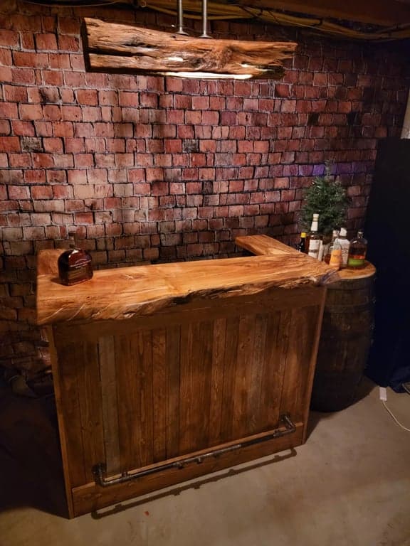 Spalted Maple Bar Finished