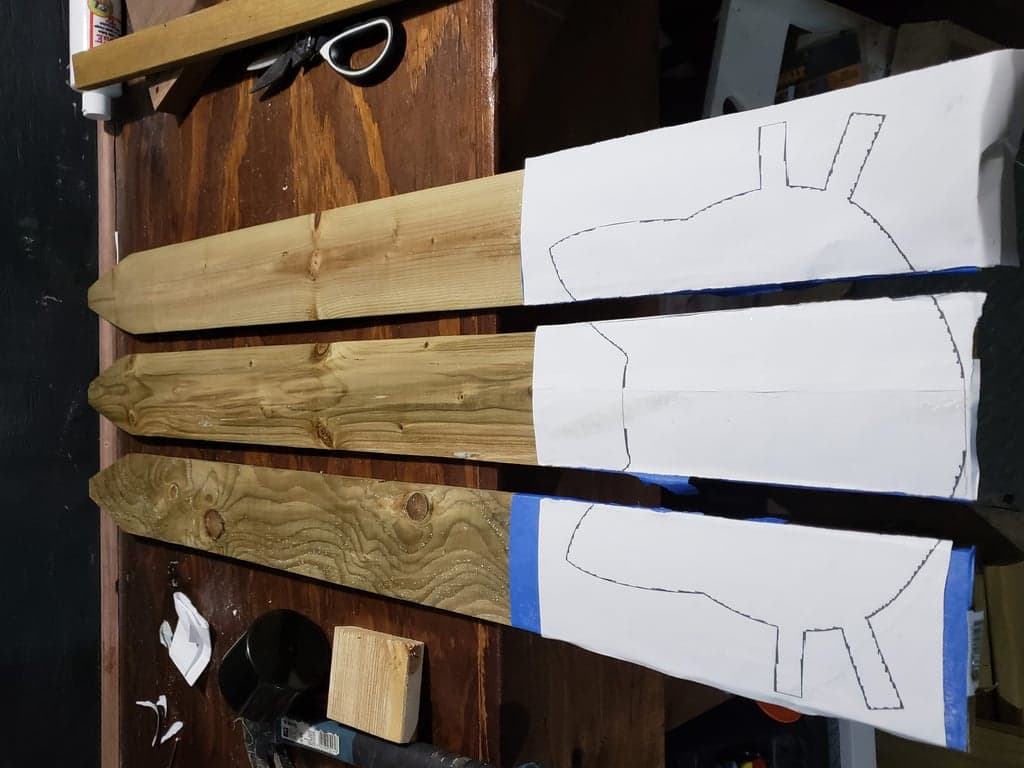 Cat face template for fence