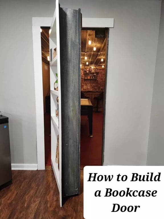 DIY Secret Bookcase Door