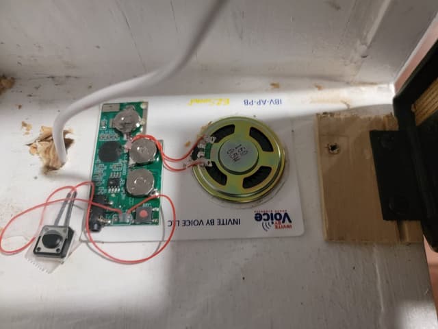 Book hinge and power cord setup