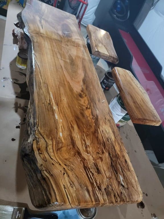 Staining process for wood