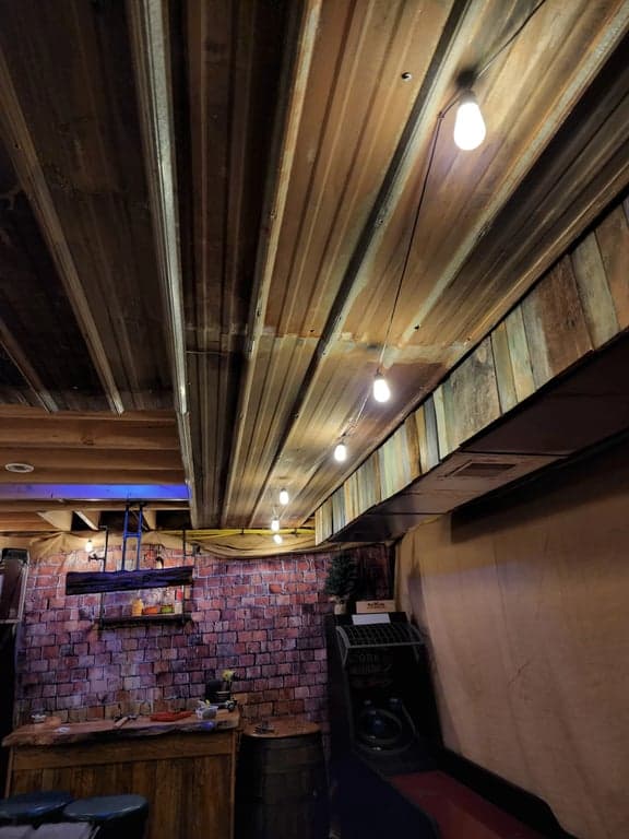 How to hide AC Duct with weathered wood