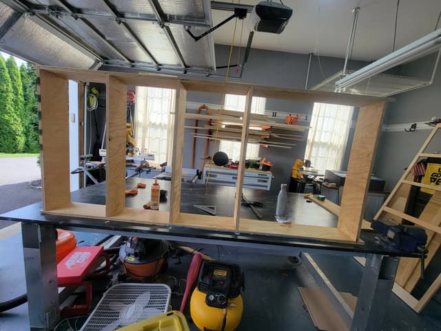 Wood materials for bookcase construction