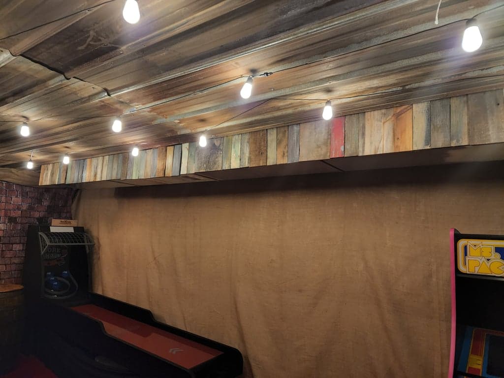 AC Duct with weathered wood