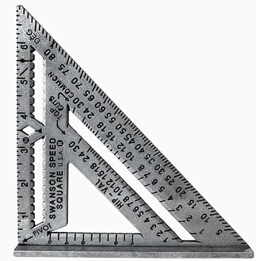 Speed Square for marking precise angles