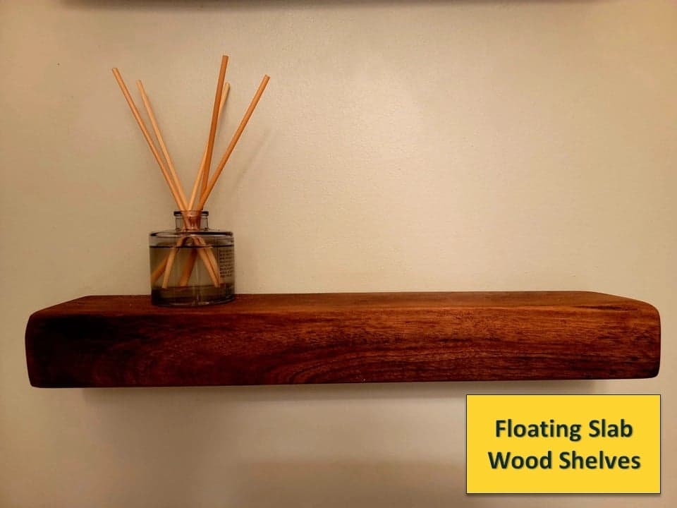 Kitchen floating shelf styling