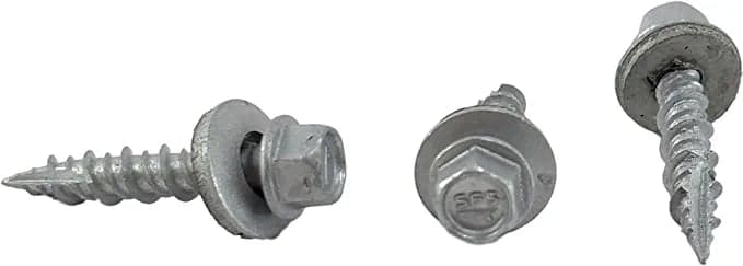 Hex head metal roofing screws