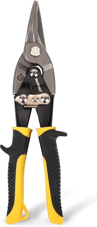 Metal tin snips for cutting sheet metal