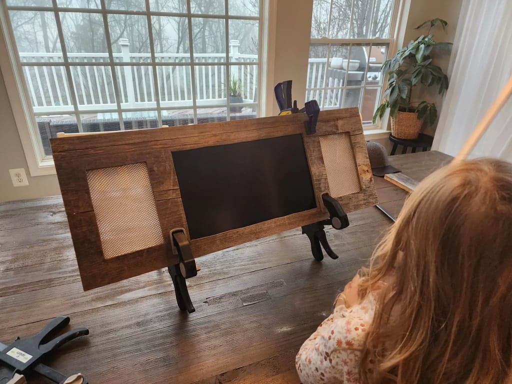 Full Size DMD with speaker fabric and reclaimed wood
