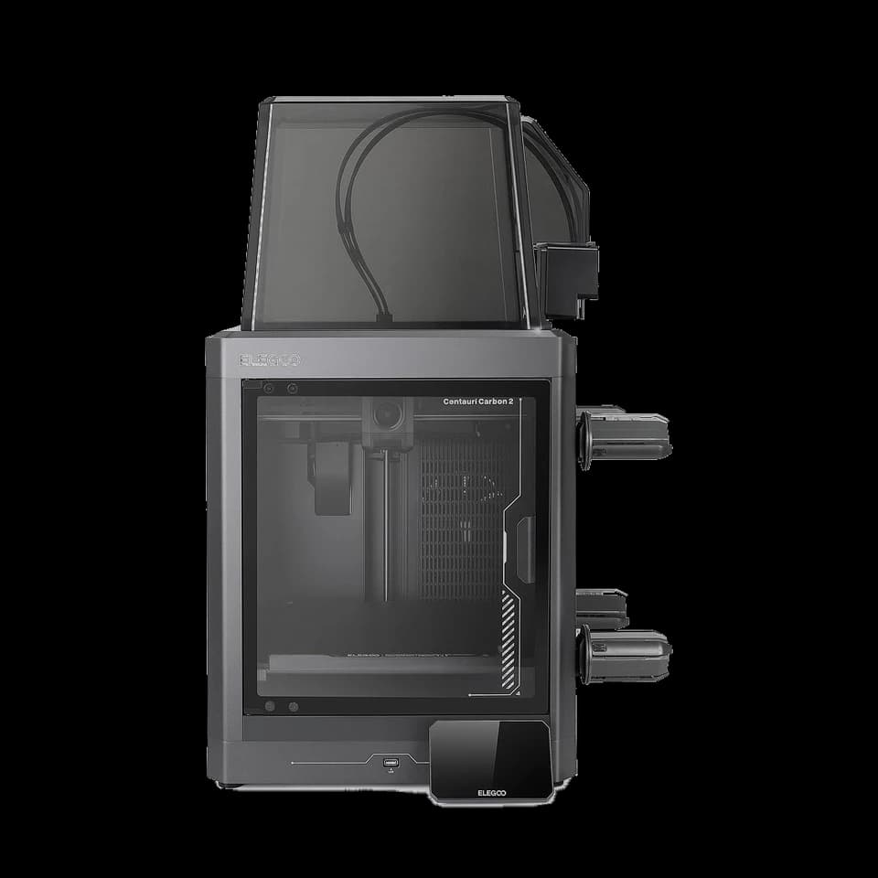 ELEGOO Centauri Carbon 2 Combo with one CANVAS four-color system.
