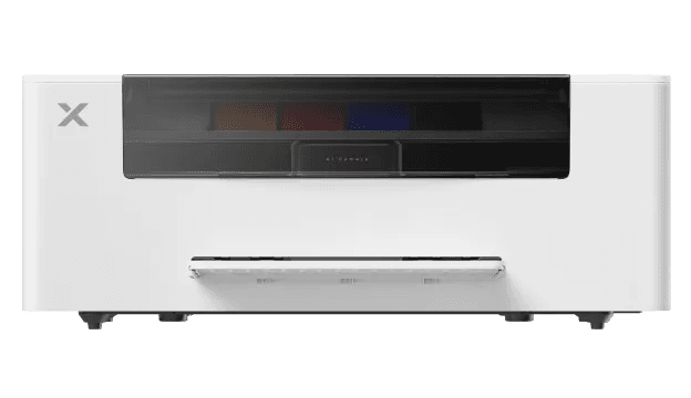 Official xTool Apparel Printer Plus front view on a transparent background