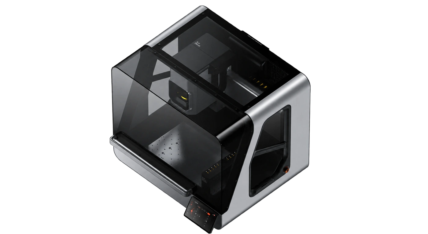 ToolDance-supplied X1 enclosed desktop CNC product rendering.
